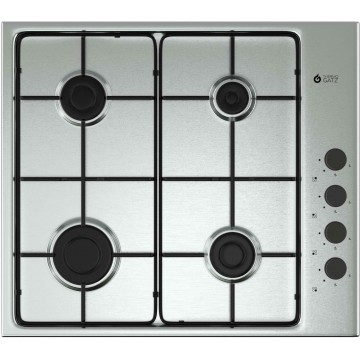 Thermogatz TGS 9040 IX Εστία Φυσικού Αερίου Αυτόνομη Inox 58x51εκ. Ασημί